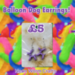 Balloon Dog Earrings