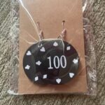 Poker Chip Earrings