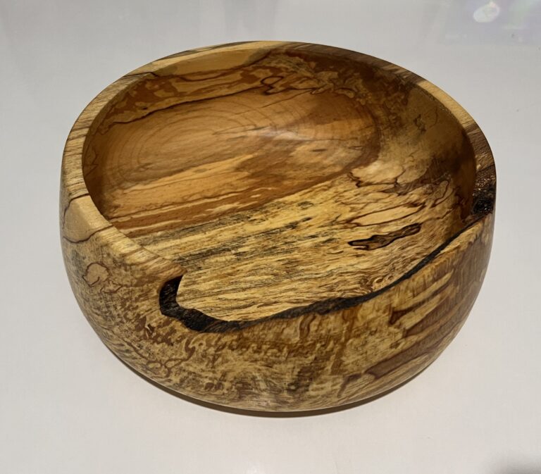 Beautiful spalted Beach Bowl