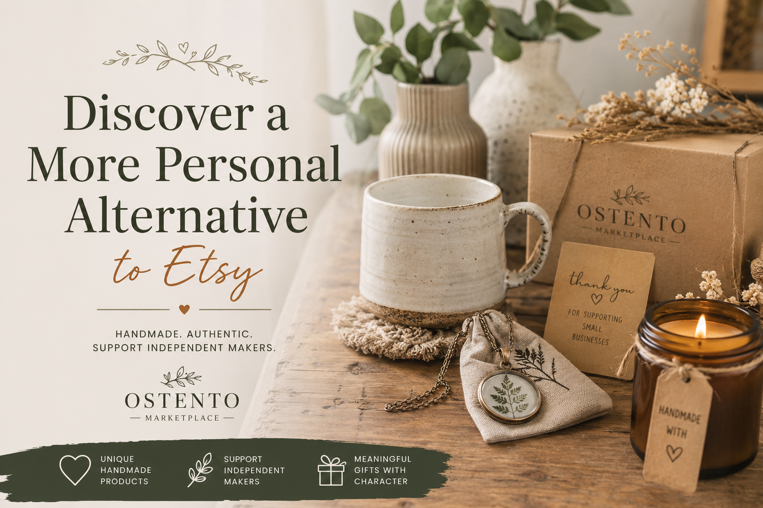 Handmade artisan marketplace alternative to Etsy